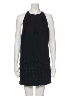 KENZO Mod-style Mini Dress w/ detailed cutouts, Large